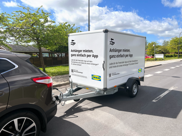 Mieten Sie einen Anhänger bei IKEA