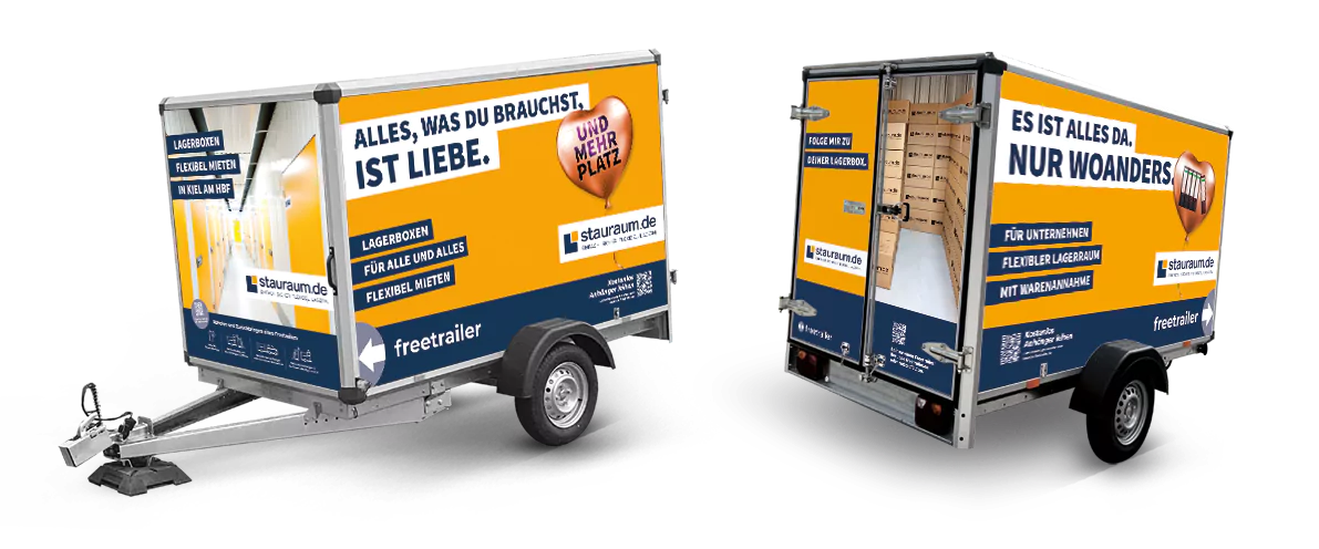 So sehen die stauraum Anhänger aus