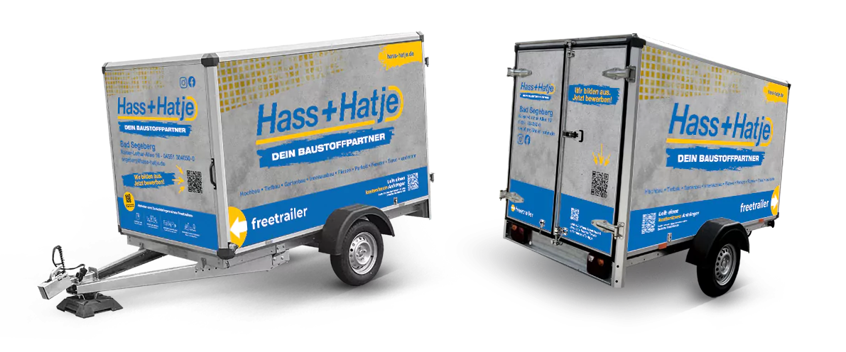 Miete einen Anhänger bei Hass+Hatje