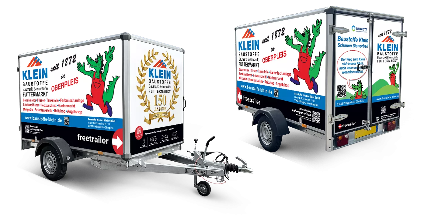 Geschlossener Anhänger mieten